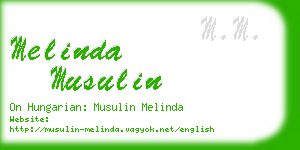 melinda musulin business card